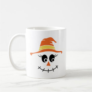 Scarecrow Faces Fall Coffee Mug