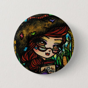 Scarecrow Fairytale Girl Fairy Fantasy 6 Cm Round Badge