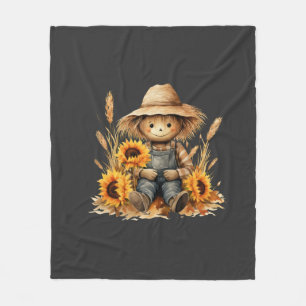Scarecrow fleece blanket