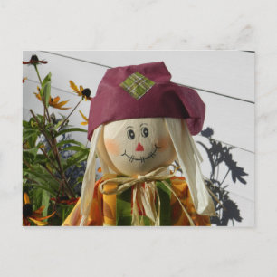 Scarecrow Girl Postcard