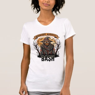 Scarecrow Halloween Shirt Vintage Engraving Party