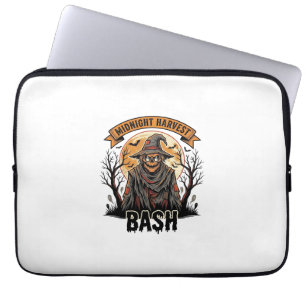 Scarecrow Halloween Shirt Vintage Engraving Party  Laptop Sleeve
