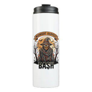 Scarecrow Halloween Shirt Vintage Engraving Party Thermal Tumbler