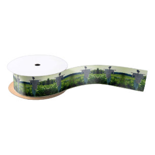 Scarecrow In Garden Field Satin Ribbon