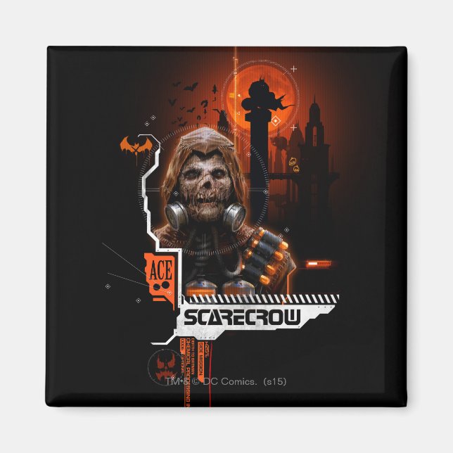 Scarecrow Orange Graphic Magnet (Front)