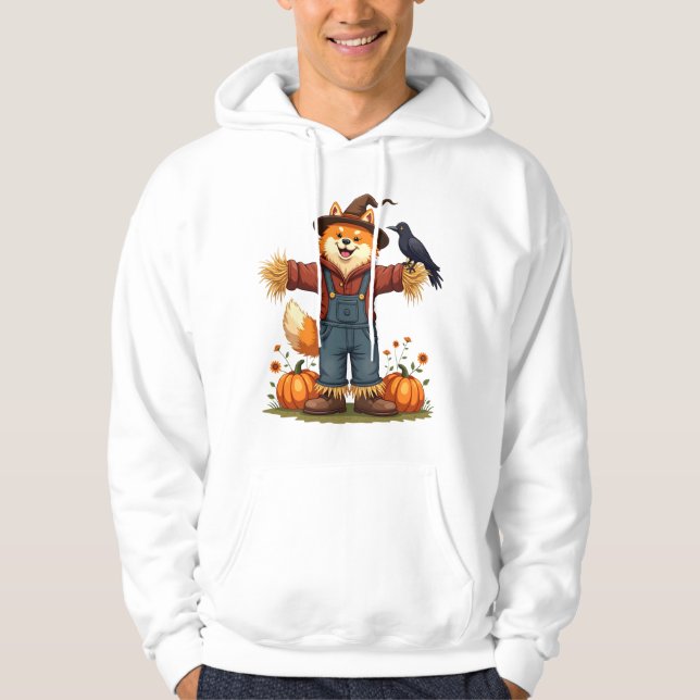 Scarecrow Samoyed Dog Hoodie (Front)