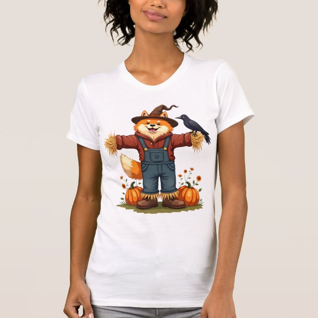 Scarecrow Samoyed Dog T-Shirt (Front)