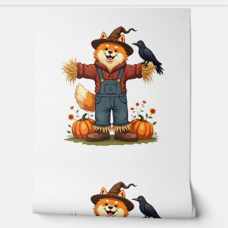 Scarecrow Samoyed Dog Wallpaper