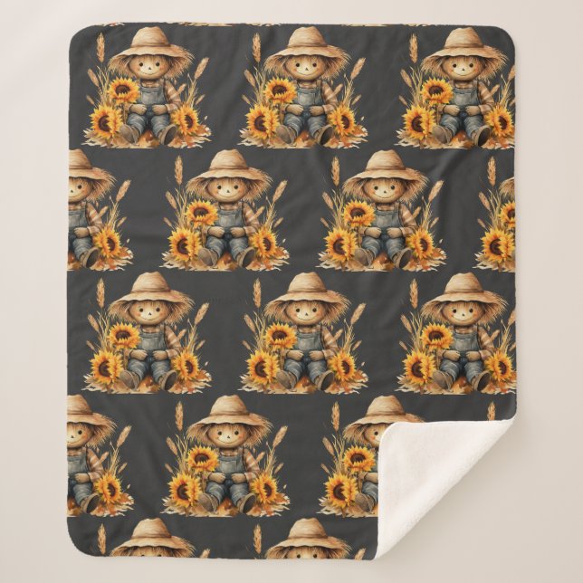 Scarecrow  sherpa blanket (Front)
