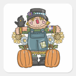 Scarecrow Square Sticker
