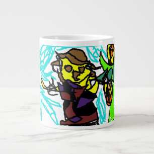 Scarecrow  style large coffee mug