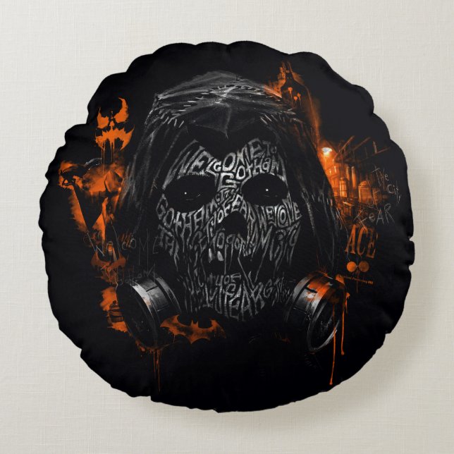 Scarecrow - Welcome To Gotham City Round Cushion (Front)