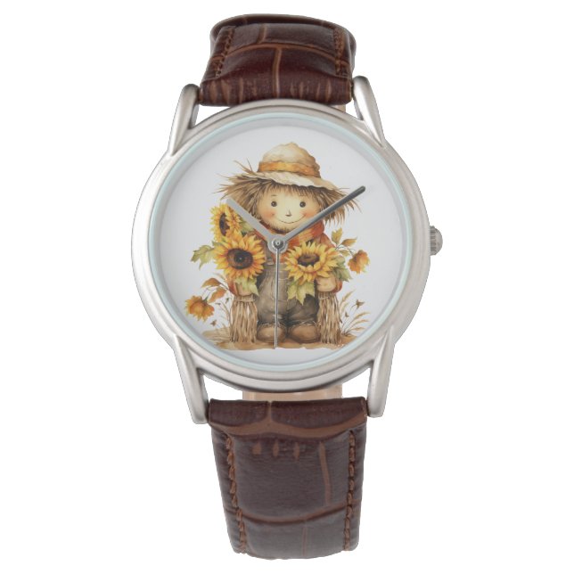 Scarecrow with Sunflowers  Watch (Front)