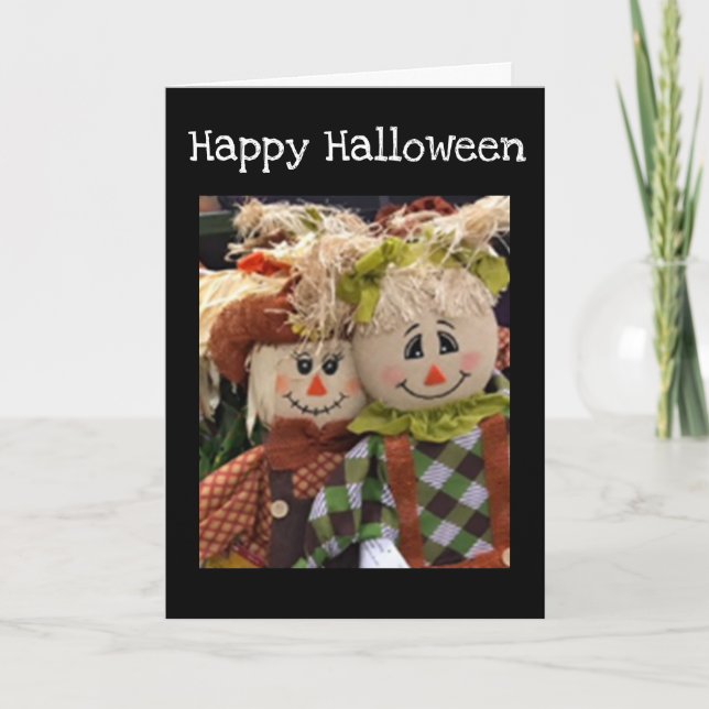 SCARECROWS DON'T SCARE YOU "HALLOWEEN" CARD (Front)