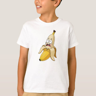 Scared Banana – Funny Cartoon Fruit T-Shirt