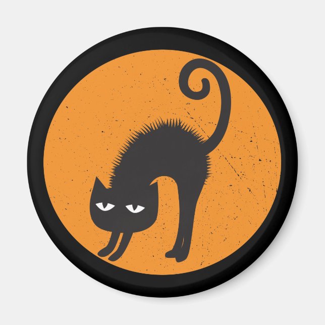 scared cat sleeveless magnet (Front)