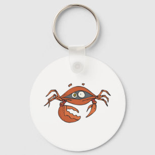 scared little crab key ring