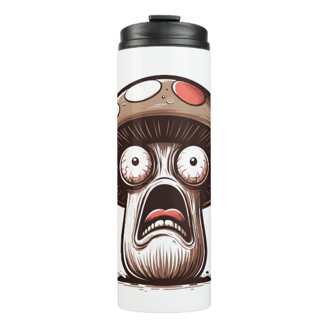 Scared Mushroom Thermal Tumbler (Front)