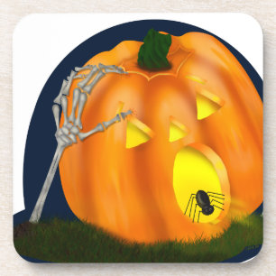 Scared Silly Pumpkin Coaster