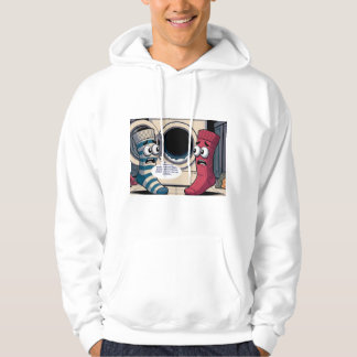scared socks hoodie