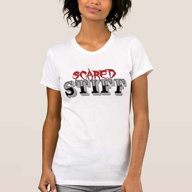 Scared Stiff Woman's White Tank Top (Front)