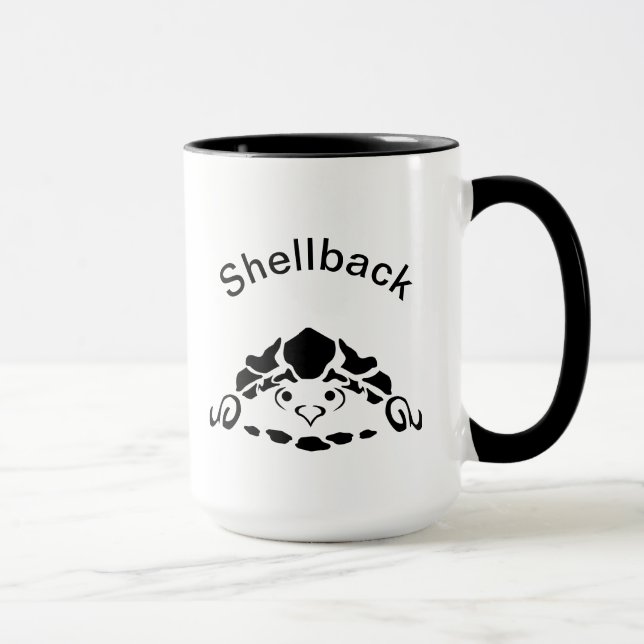 Scared Turtle Hiding in his Shell Mug (Right)