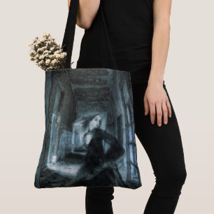 Scared Victorian Girl Ghost Running in Hallway Tot Tote Bag