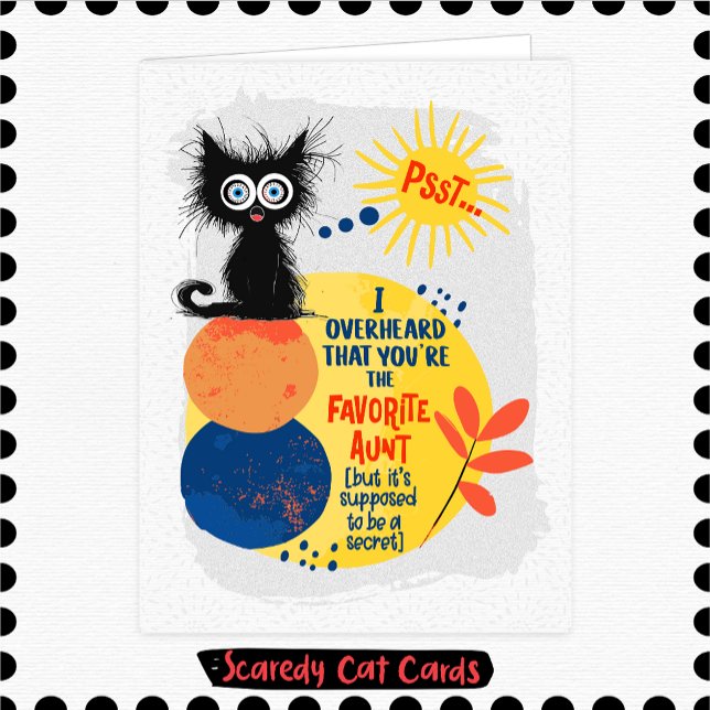 Scaredy Cat Aunt Card (Creator Uploaded)