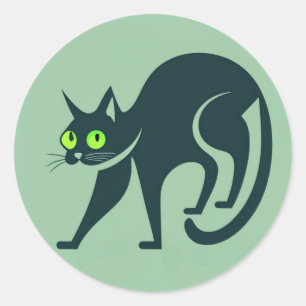 Scaredy-Cat Classic Round Sticker