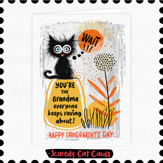 Scaredy Cat Grandma Card