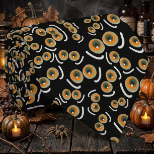 Scaredy Cat Halloween Boo Eyes Bat Tie