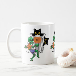 Scaredy Cat Halloween Coffee Mug