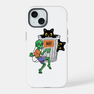 Scaredy Cat Halloween iPhone 15 Case