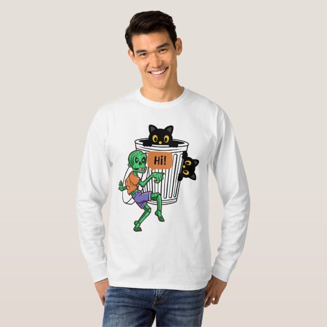 Scaredy Cat Halloween T-Shirt (Front Full)