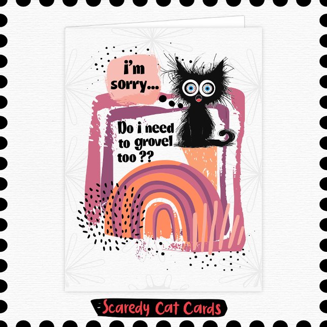 Scaredy Cat I’m Sorry Card (Creator Uploaded)