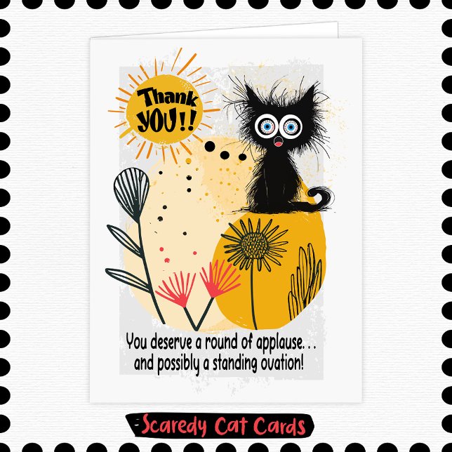 Scaredy Cat Thank You Card (Creator Uploaded)
