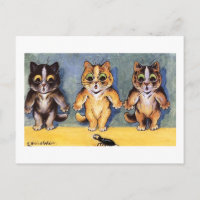 Scaredy Cats by Louis Wain
