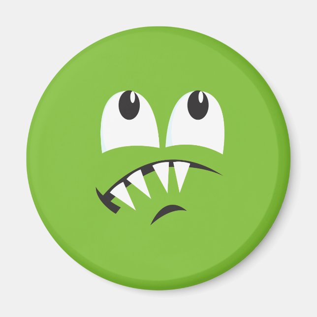 SCAREDY MONSTER FACE COSTUME MAGNET (Front)