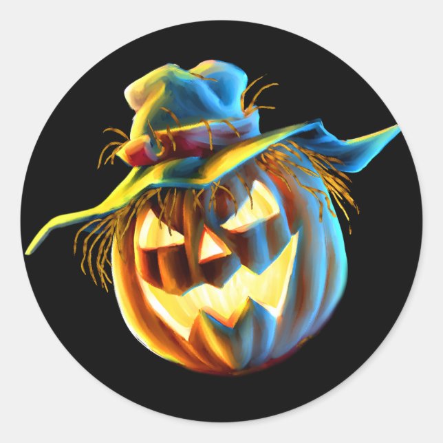 ScareJack O Lantern Scarecrow Sticker (Front)