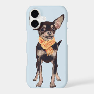 Scarfed Chihuahua (Background Colour Editable)
