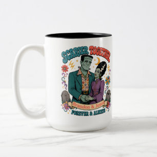 Scarier Together- Forever and Always Halloween  Two-Tone Coffee Mug