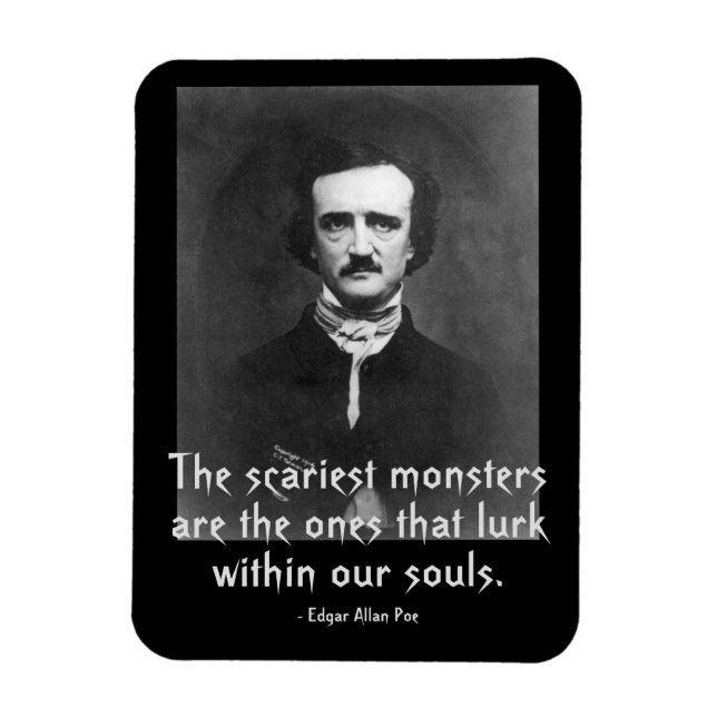 Scariest Monsters Edgar Allan Poe Magnet (Vertical)