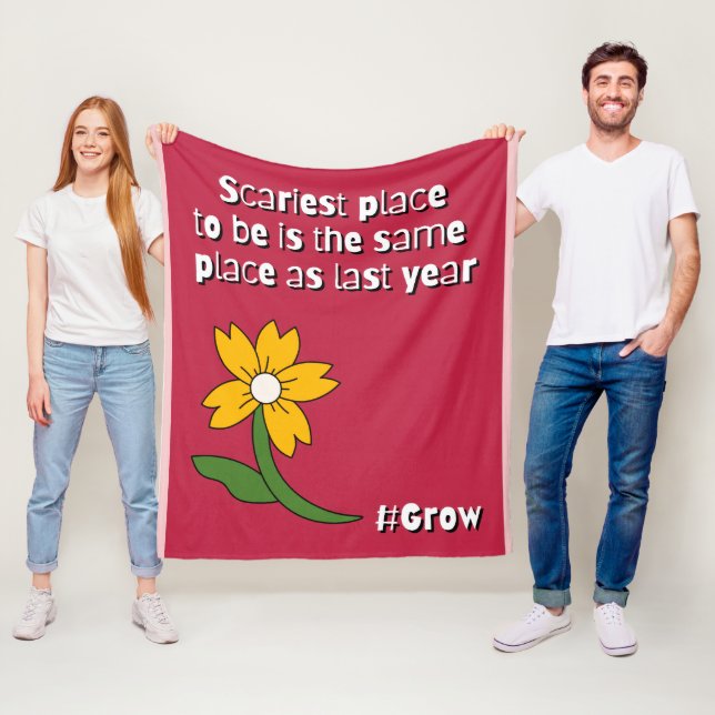 Scariest Place Is Staying the Same  Fleece Blanket (In Situ)