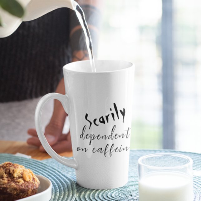 Scarily Dependent On Coffee Halloween Latte Mug (Creator Uploaded)