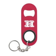 Scarlet and Gray Collegiate Color Style Monogram