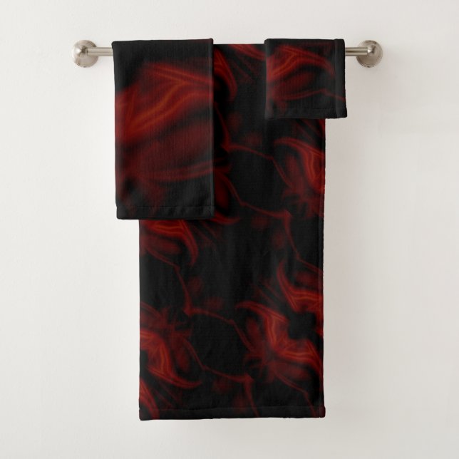 Scarlet Bat Bath Towel Set (Insitu)