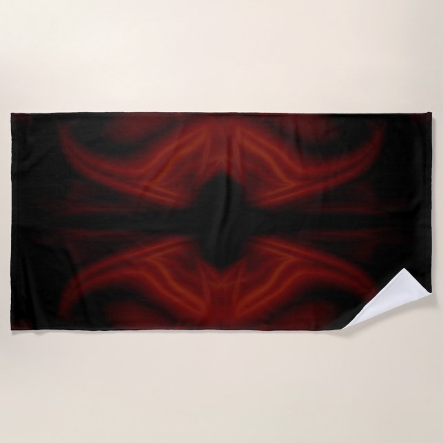 Scarlet Bat Beach Towel (Front)