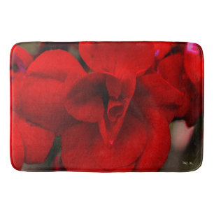 Scarlet Begonias Bath Mat