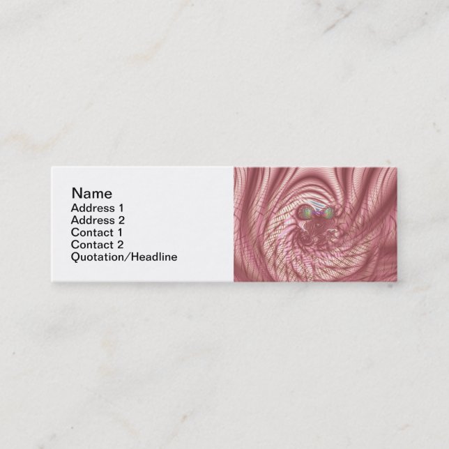 Scarlet Bird Mini Business Card (Front)