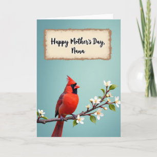 Scarlet Bird Spring Card